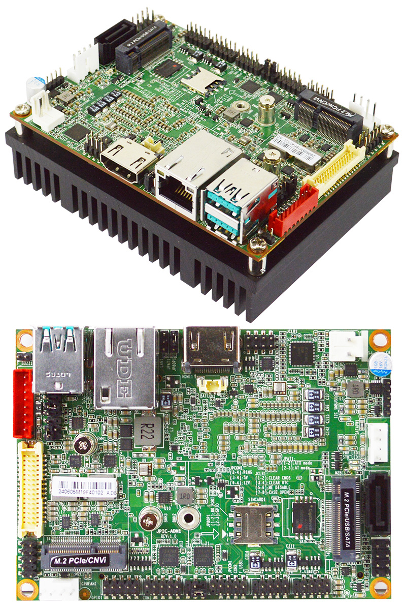 Jetway JPIC-ADN1-N97 (Pico-ITX Motherboard with Intel N97-Processor) <b>[Wide Operating Temperature: -20 ~ 60C]</b>